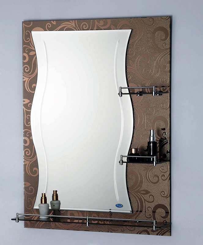Зеркало для ванной с полками Frap 60 х 80 см F693.