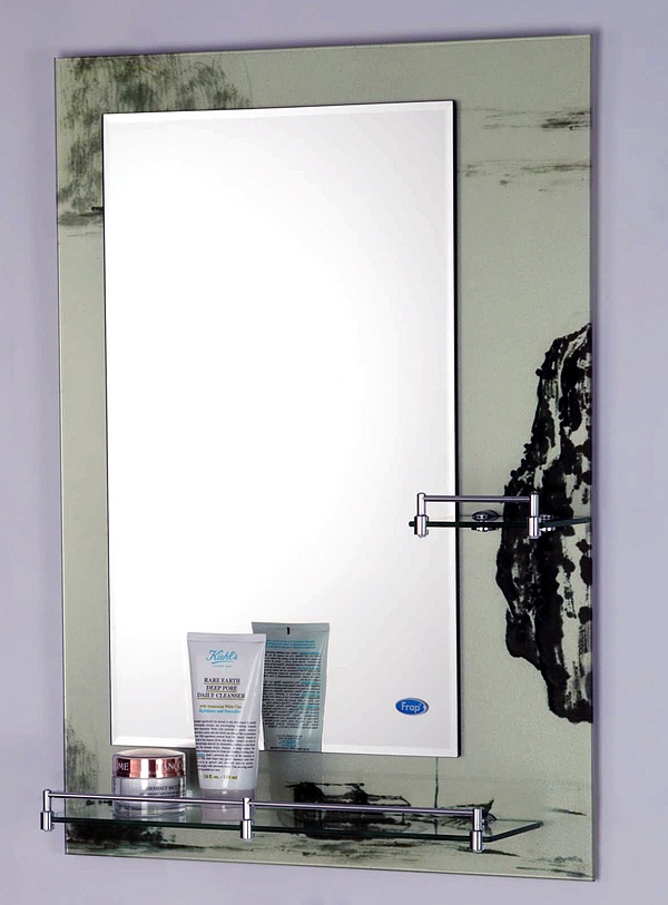 Зеркало для ванной с полками Frap 50 х 70 см F697.