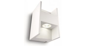 Белый светодиодный настенный светильник Metric